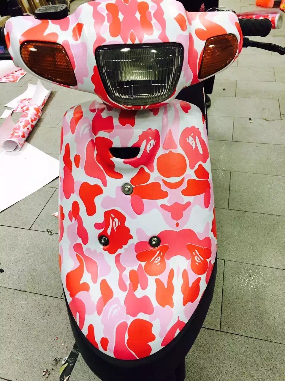 Small Pattern Camo / Camoufalge Vinyl For MOTOR Wrap Film With air bubble free CAMO film for Bike laptop Covering Sticker 1.52X30M (5x98ft)