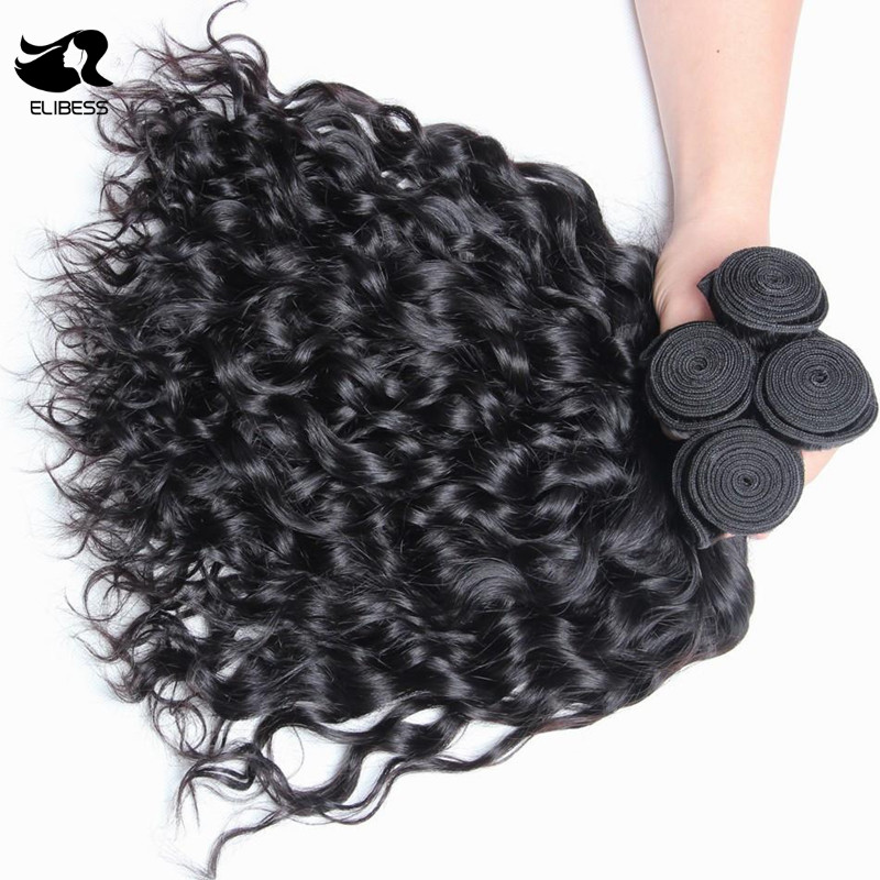 4pcs 100 human hair bundles water wave water curl 50g pc natural color indian mongolian curly virgin hair weave extensions free dhl