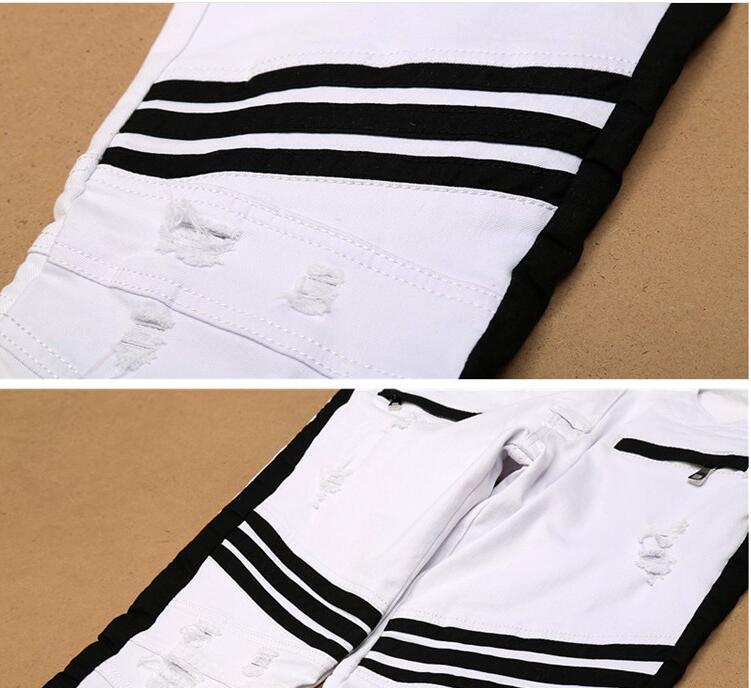2016 Fashion Men Jeans Men'S Midweight Full Length Mens Jeans Holes Men Pants Jeans Brand 2016 Men Jeans Pants Pantalon Homme Jeans De Marqu