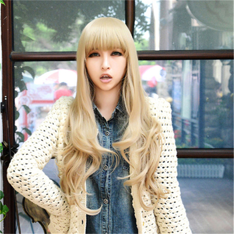 WoodFestival fashion women wig with bangs long curly blonde wig natural heat resistant synthetic fiber hair wigs wavy
WoodFestival fashion women wig with bangs long curly blonde wig natural heat resistant synthetic fiber hair wigs wavy