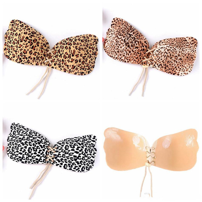 Leopard Invisible Bra Silicone Sexy Women Strapless Push Up Bra Angel Wing Shape Self-Adhesive Bust Backless Bra DHL free 
Leopard Invisible Bra Silicone Sexy Women Strapless Push Up Bra Angel Wing Shape Self-Adhesive Bust Backless Bra DHL free