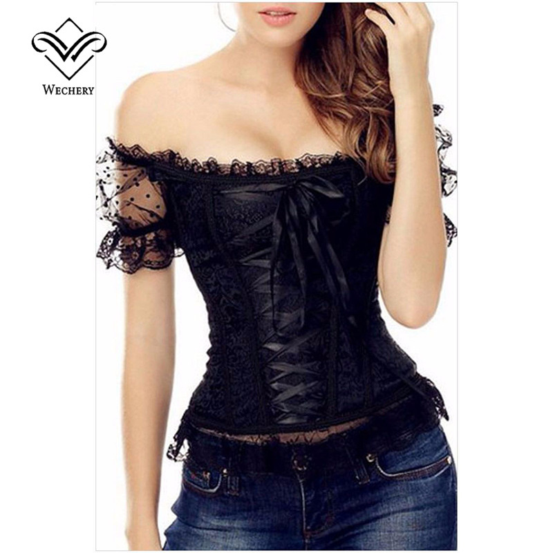 Lace Corset Waist Trainer Steampunk Sexy Corsets And Bustiers Top Sexy Lingerie Gothic Clothing Party Wear, Black
Lace Corset Waist Trainer Steampunk Sexy Corsets And Bustiers Top Sexy Lingerie Gothic Clothing Party Wear, Black