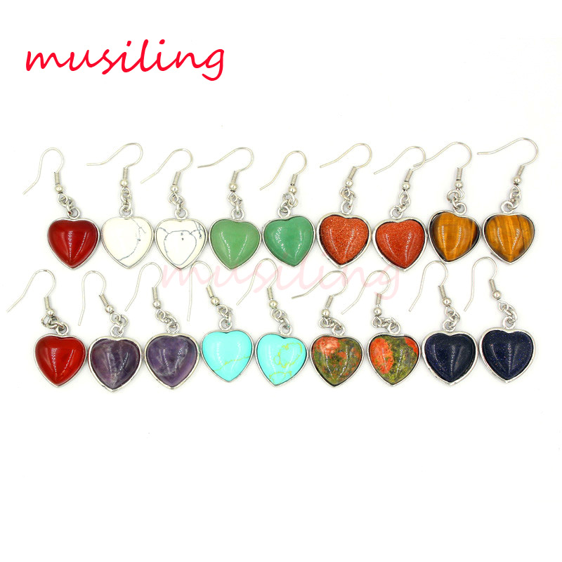 Dangle Earrings Jewelry For Women Silver Plated Heart Earring Natural Gem Stone Accessories European Fashion Jewelry
Dangle Earrings Jewelry For Women Silver Plated Heart Earring Natural Gem Stone Accessories European Fashion Jewelry