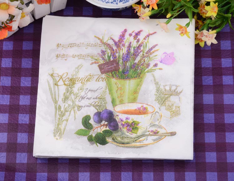 Disposable Lavender Narcissus Printing Wood Pulp Paper Napkin Kitchen Napkins Birthday Party Supplies 100pcs/lot DEC080
Disposable Lavender Narcissus Printing Wood Pulp Paper Napkin Kitchen Napkins Birthday Party Supplies 100pcs/lot DEC080