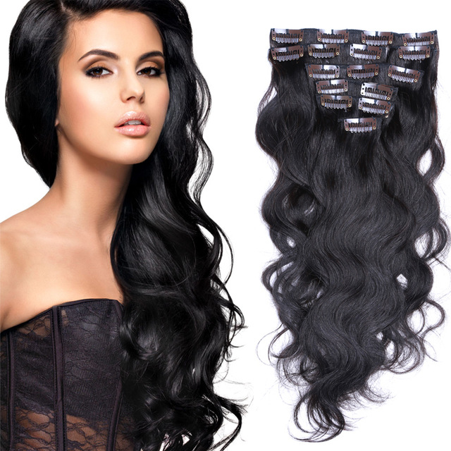 9A Natural Remy Clip In Human Hair Extesnisons 70g 100g 140g 160g 180g 7/8/10pcs Virgin Brazilian body wave Clip In Hair Extensions dhl free, 1b# 7pcs 100g/set
9A Natural Remy Clip In Human Hair Extesnisons 70g 100g 140g 160g 180g 7/8/10pcs Virgin Brazilian body wave Clip In Hair Extensions dhl free, 1b# 7pcs 100g/set