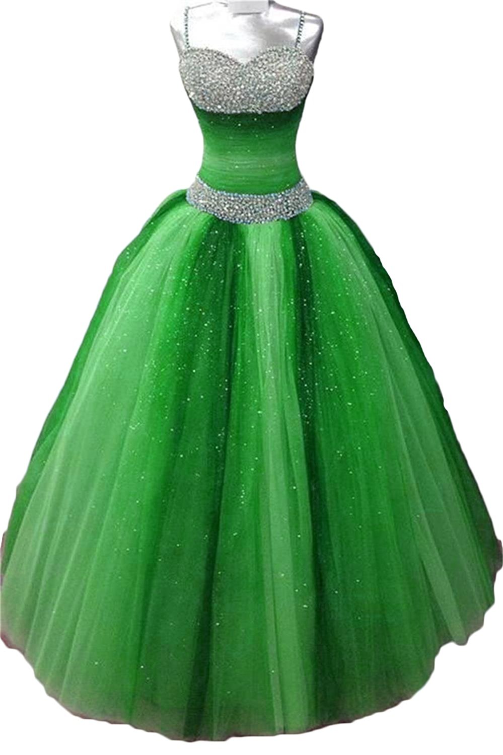 2017 New Sexy Crystals Ball Gown Long Ball Gown Quinceanera Dresses with Appliques Tulle Lace Up Plus Size Sweet 16 Dress QC502