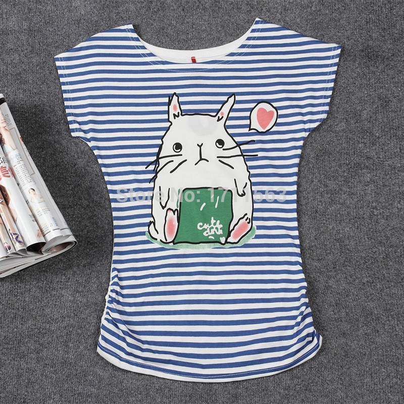 Women Cotton T-shirt 2024Top Selling Womens Clothes Fashion Vintage Spring Summer Short Sleeve Animal Printed Girls Cotton Female Tees