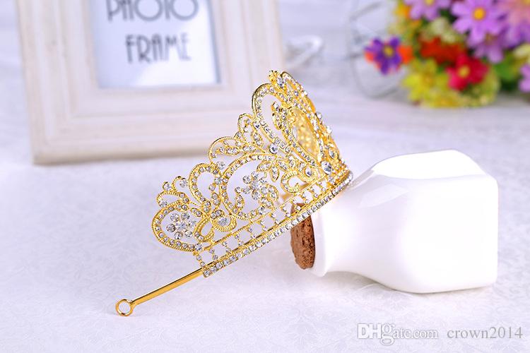 Bling Beaded Crystals Wedding Crowns 2022 Headpieces Bridal Diamond Jewelry Rhinestone Headband Hair Crown Accessories Party Tiara