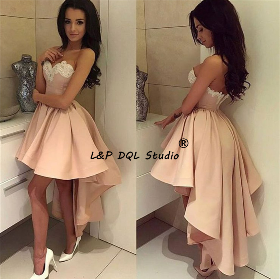Sexy hi lo Prom Dresses Satin with Applique Satin Party Dresses Cheap Zipper Back Pretty Formal Dresses Evening, Same as picture
Sexy hi lo Prom Dresses Satin with Applique Satin Party Dresses Cheap Zipper Back Pretty Formal Dresses Evening, Same as picture