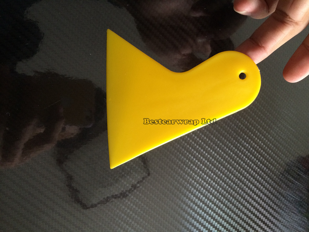 Small Yellow Squeegee For Car Wrap Applicator Tool Scraper 100 pcs / Lot FREE SHIPPING
