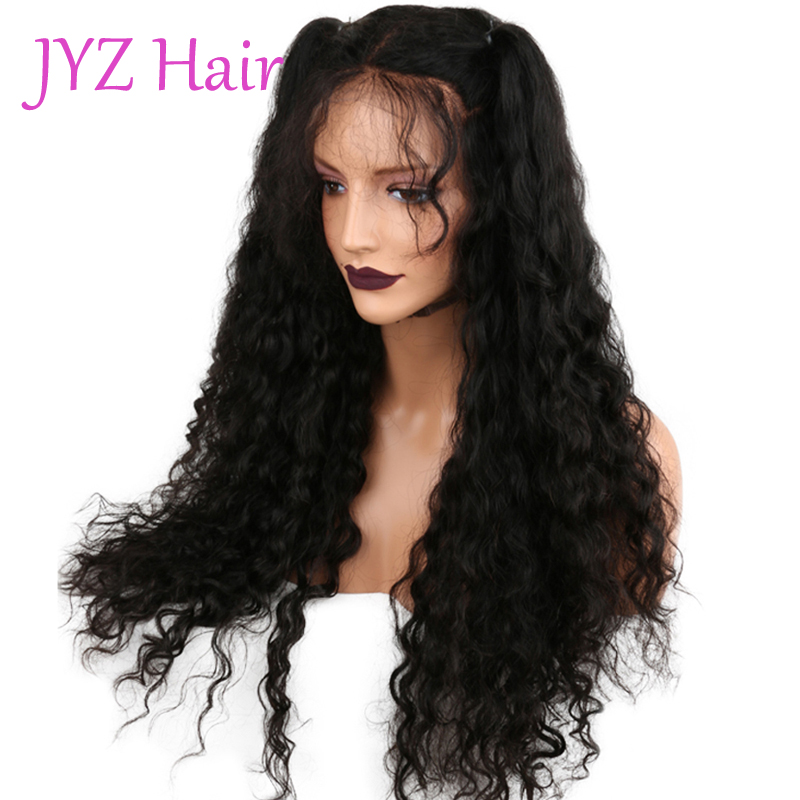 Full Lace Deep Wave Human Hair Wigs With Baby Hair Pre Plucked Hairline Brazilian Indian Malaysian Peruvian Remy Hair Lace Front Wigs