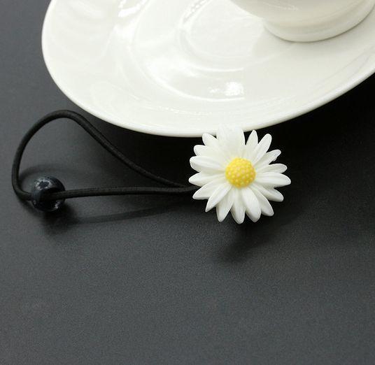 Daisy Elastic Hair Ring Rope Bands Hair Clips Ponytail Holder For Girl Kids Baby #T701
