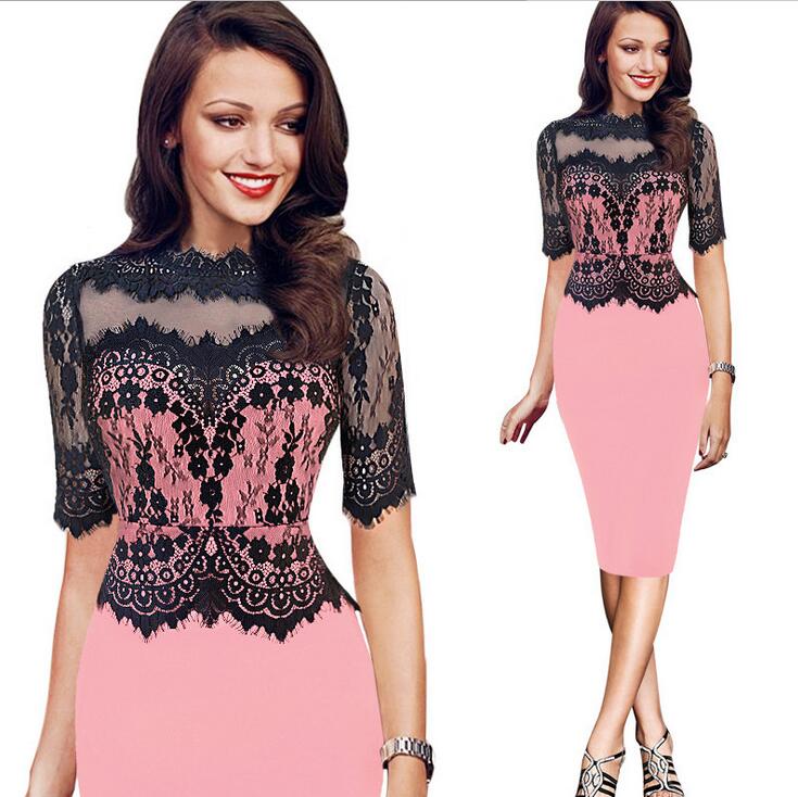arrival Ladies 'Lace Runway Dresses Laces women's' Trousers Dress LX021