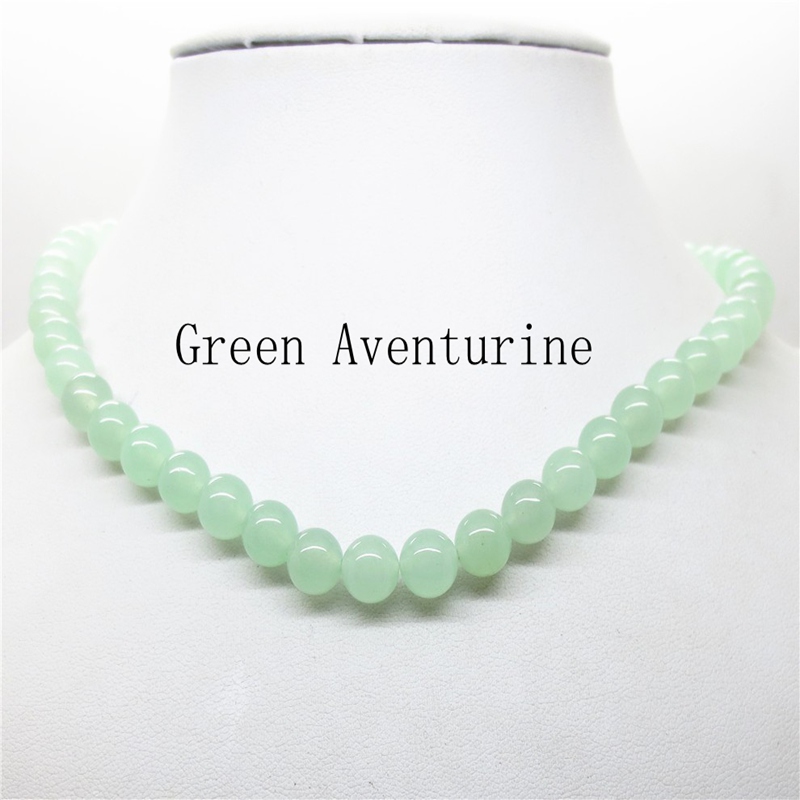 2018 Hot White 8MM Natural Turquoise Lava Amethyst Tiger Eye Beaded Choker Necklace For Women Men Jewelry Choker Body Chain