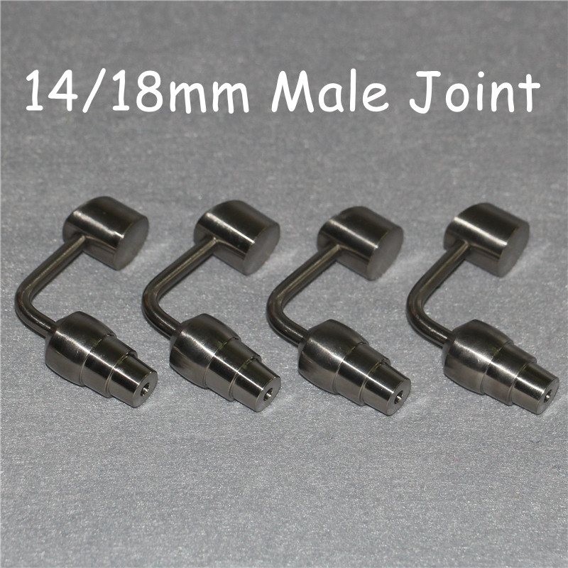Domeless Gr2 4 in1 Ti Banger Nails Tools Titanium Nail 14mm & 18mm Male Joint Gr2Titanium Bangers
