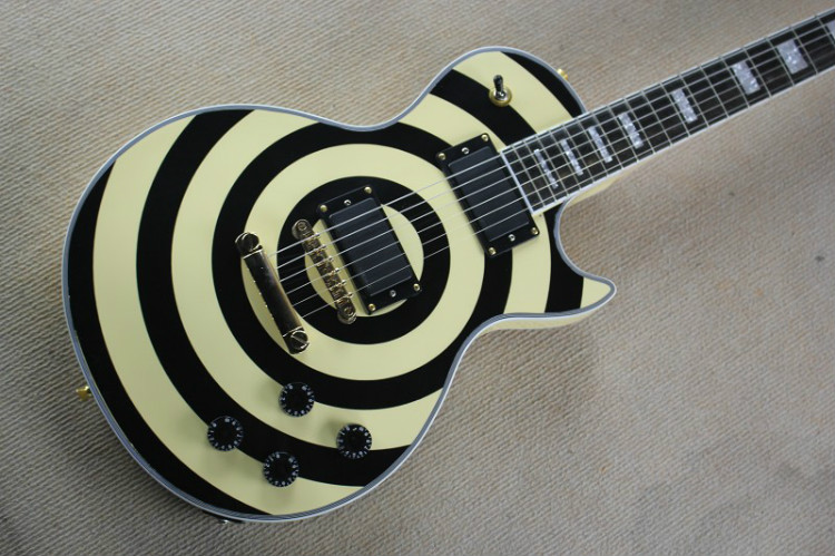 Promotion! Zakk Wylde bullseye Cream & Black Electric Guitar EMG Pickups Gold Truss Rod Cover White MOP Block Fingerboard Inlay
Promotion! Zakk Wylde bullseye Cream & Black Electric Guitar EMG Pickups Gold Truss Rod Cover White MOP Block Fingerboard Inlay