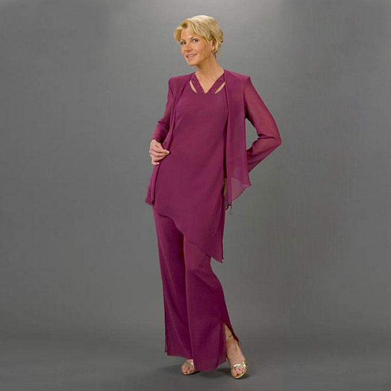 Fashion Three Pieces Beaded Mother Of The Bride Pant Suits Jewel Neck Wedding Guest Dress Plus Size Cheap Chiffon Mothers Groom Dresses
Fashion Three Pieces Beaded Mother Of The Bride Pant Suits Jewel Neck Wedding Guest Dress Plus Size Cheap Chiffon Mothers Groom Dresses