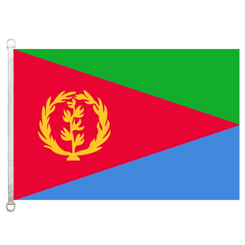 Good Flag Eritrea Flags Banner 3X5FT-90x150cm 100% Polyester country flags, 110gsm Warp Knitted Fabric Outdoor Flag
Good Flag Eritrea Flags Banner 3X5FT-90x150cm 100% Polyester country flags, 110gsm Warp Knitted Fabric Outdoor Flag