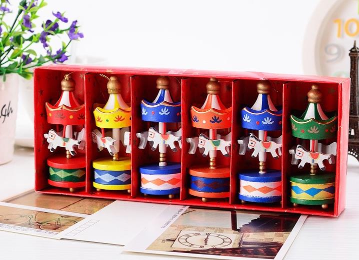 Vintage Wood Carousel Horse Christmas Tree Pendant hanging Ornaments Romatic Wedding Birthday Hen Party decor kids toy favors with gift box
Vintage Wood Carousel Horse Christmas Tree Pendant hanging Ornaments Romatic Wedding Birthday Hen Party decor kids toy favors with gift box