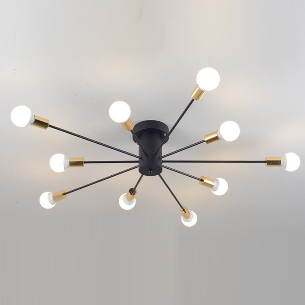 Creative Iron Spark Living Room Ceiling Lamp Bedroom Spider Ceiling Light Modern Nordic American Corridor Ceiling Light Fixtures от DHgate WW