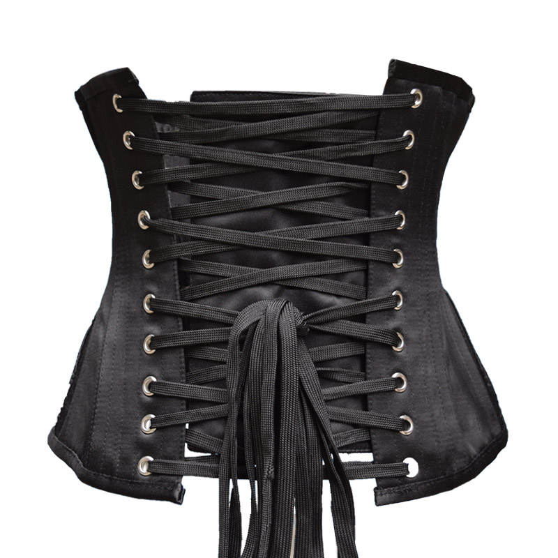 New hourglass corset Steel boned corset sexy Lace up underbust Bustier Waistband Body Shapers Slimming Waist Trainer 8920