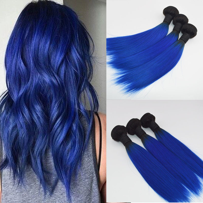 Wholesale Price Ombre Blue Hair Weaves Brazilian Straight Human Hair Extensions Remy Hair Bundles 100G one Piece
Wholesale Price Ombre Blue Hair Weaves Brazilian Straight Human Hair Extensions Remy Hair Bundles 100G one Piece