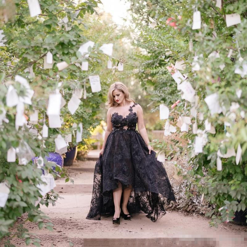 Black Graceful Evening Dresses Lace Appliqued Long Runway Fashion Gown High Low Sweep Train One shoulder Hollow Back Formal Party Dresses, Hunter
Black Graceful Evening Dresses Lace Appliqued Long Runway Fashion Gown High Low Sweep Train One shoulder Hollow Back Formal Party Dresses, Hunter