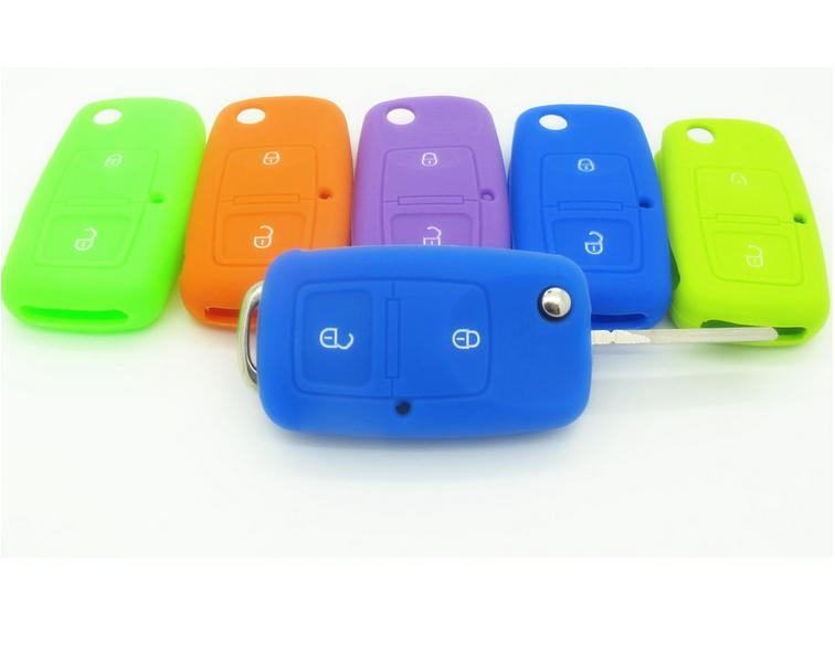 VW 2 button flip Key cover Silicone Case For VW 2 buttton remote key VW Polo Passat