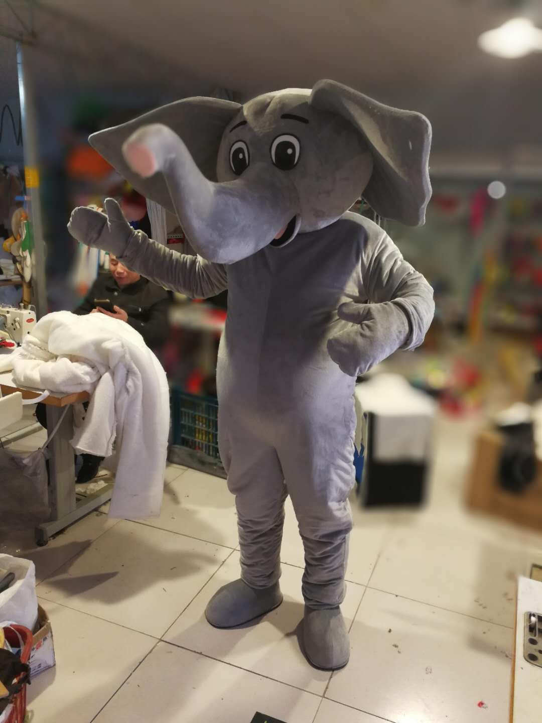 Hot high quality Real Pictures elephant mascot costume fancy carnival costume free shipping, Grey
Hot high quality Real Pictures elephant mascot costume fancy carnival costume free shipping, Grey