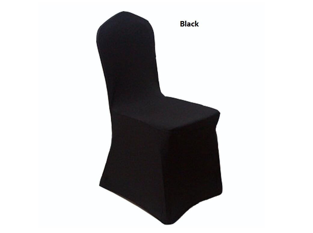 Wolesale chair cover wedding wedding pure color with thick white elastic high-end banquet chair cover free shipping WA0101