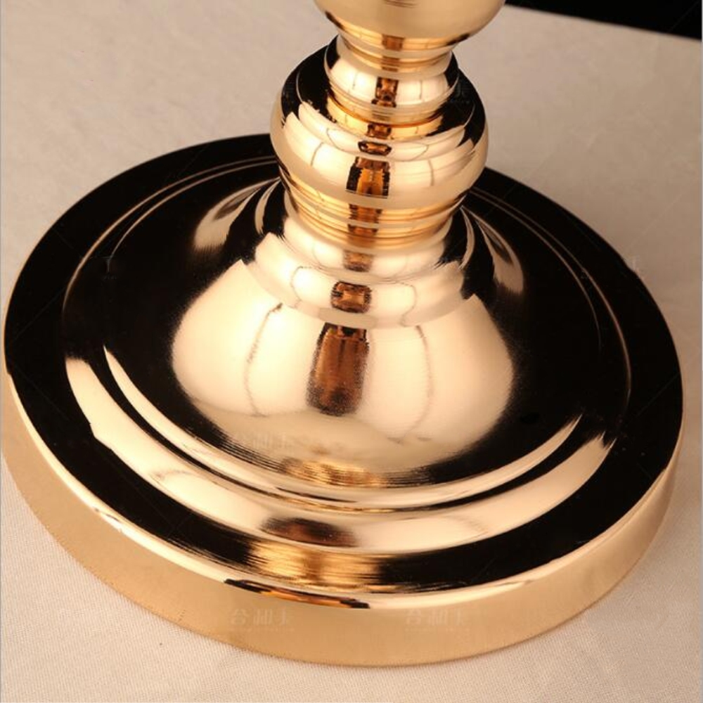 Exquisite Flower Vase Twist Shape Stand Golden/ Silver Wedding/ Table Centerpiece 52 CM Tall Road Lead Home Decor