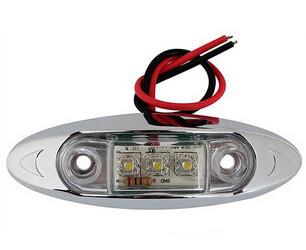 10x 12v 24v white LED Side Marker Light Clearance Lamp 10-30v Car Truck lightsTrailer lamp Tractor Rear lights external Lights