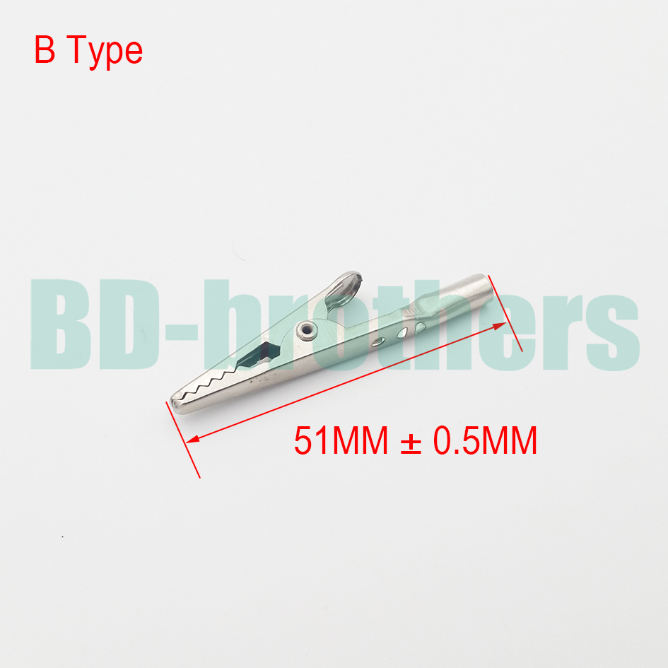 Metal Round Tail Alligator Clip crocodile electrical Clamp FOR Testing Probe Meter 51MM B Type Hardware accessories 4000pcs/lot
Metal Round Tail Alligator Clip crocodile electrical Clamp FOR Testing Probe Meter 51MM B Type Hardware accessories 4000pcs/lot