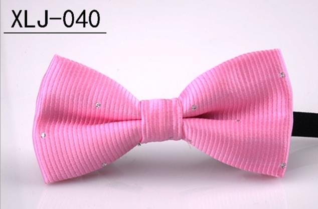 Children Kids Pre Tied Wedding Party Bow Tie Girls Boys Formal Tuxedo Satin Bowtie Necktie Colorful Christmas Baby gift drop