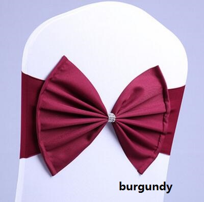 Chair Sash Cover Band Banquet Party Decoration shining wholesale spandex stretch the butterfly chair cover sashes fast delivery WT065