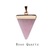 HOT Geometric Colorful Nature Stone Necklace Triangle Crystal Necklaces Pendant For Valentine's day Women And Men Wholesale