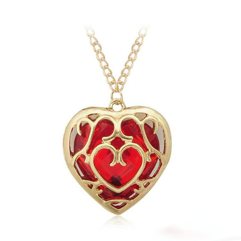 Sunshine The Legend of Zelda blue red Heart Container necklace hollow out pendant Jewelry lovers free shipping
Sunshine The Legend of Zelda blue red Heart Container necklace hollow out pendant Jewelry lovers free shipping