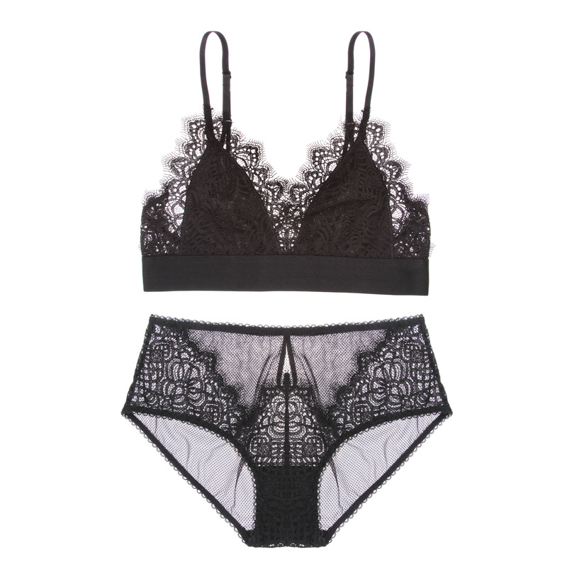 Retail Eyelash Lace Wireless Bra Set Bralette Size S L XL Sexy Triangle Bralette Soft Bra Non-underwire Underwear Comfortable Lingerie, Red;black
Retail Eyelash Lace Wireless Bra Set Bralette Size S L XL Sexy Triangle Bralette Soft Bra Non-underwire Underwear Comfortable Lingerie, Red;black