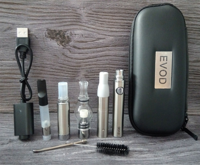 EVOD 4 in 1 Starter kit dry herb vaporizer dab pen glass globe wax MT3 Ce3 Cartridge OIL Tank Vape Pen Kit, Black
EVOD 4 in 1 Starter kit dry herb vaporizer dab pen glass globe wax MT3 Ce3 Cartridge OIL Tank Vape Pen Kit, Black