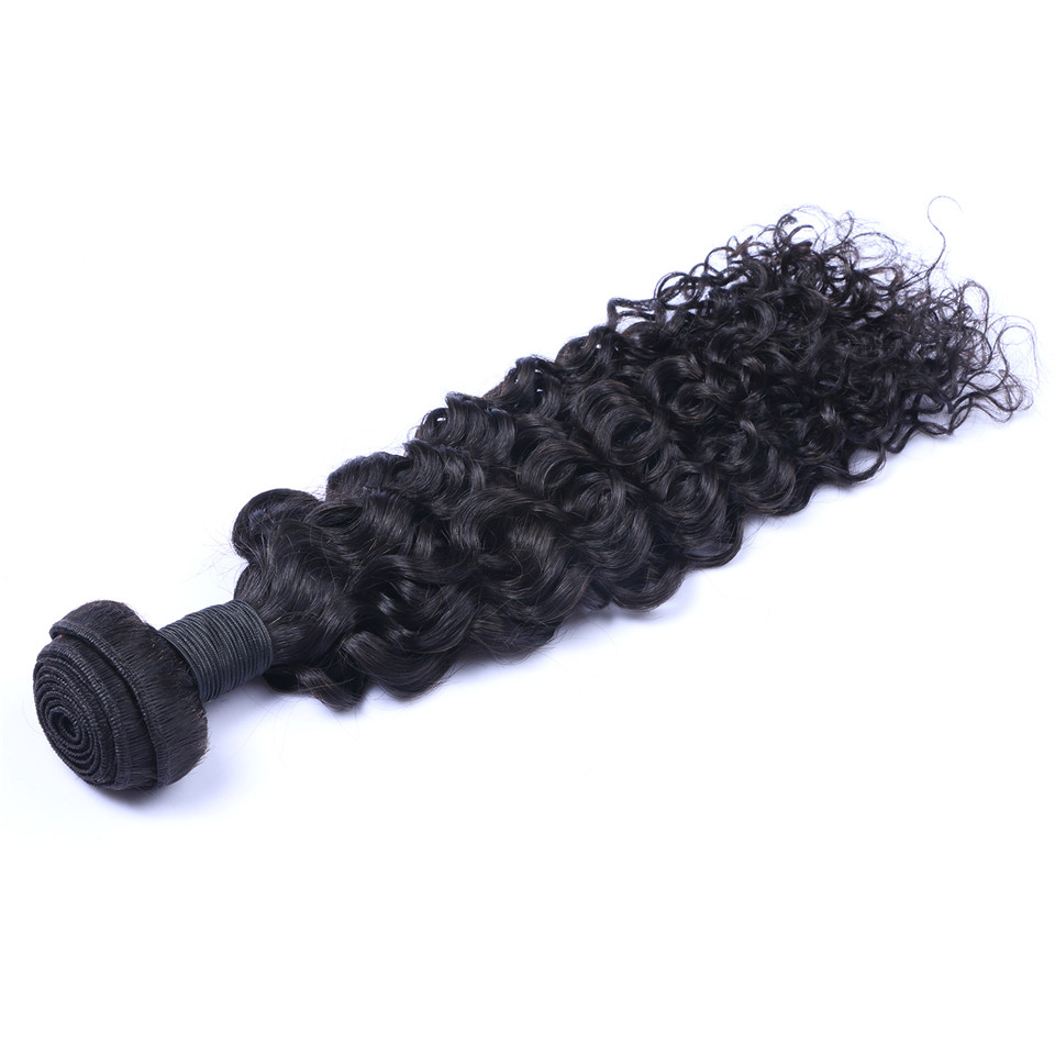 Malaysian Virgin Human Hair Jerry Curly Unprocessed Remy Hair Weaves Double Wefts 100g/Bundle 1bundle/lot Can be Dyed Bleached