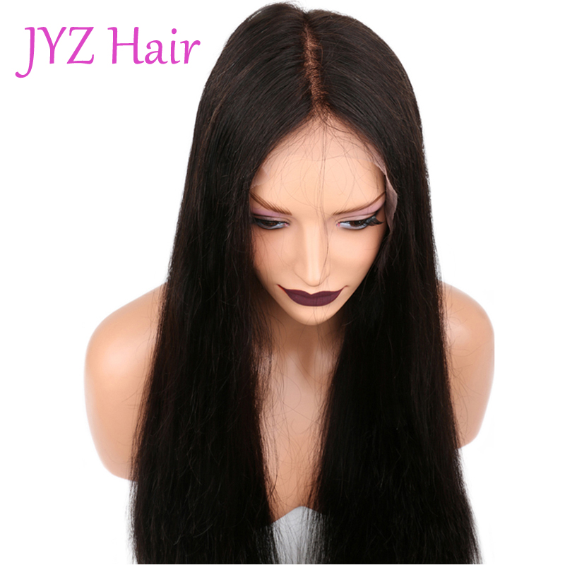 Straight Full Lace Wigs / Lace Front Wigs With Baby Hair 100% Brazilian Peruvian Malaysian Indian Unprocessed Virgin Human Hair Wigs