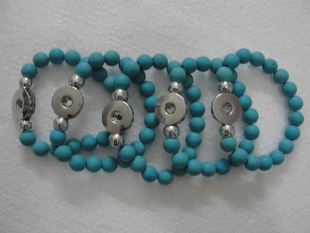 2017 hot sales 20cm NOOSA chunks snap button jewelry turquoise Noosa Bracelet Snap buttons 10pcs/lot Drop shipping