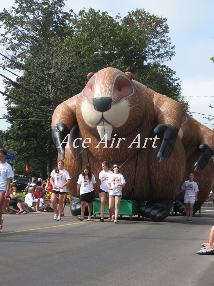 4 Metters Tall Giant Inflatable Beaver/Inflatable Caster Fiber/Inflatable American Beaver For Sale And Advertising Made in China