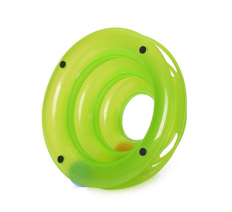 Three Levels Tower Tracks Disc Cat Pet Toy Intelligence Amusement Rides Shelf G955