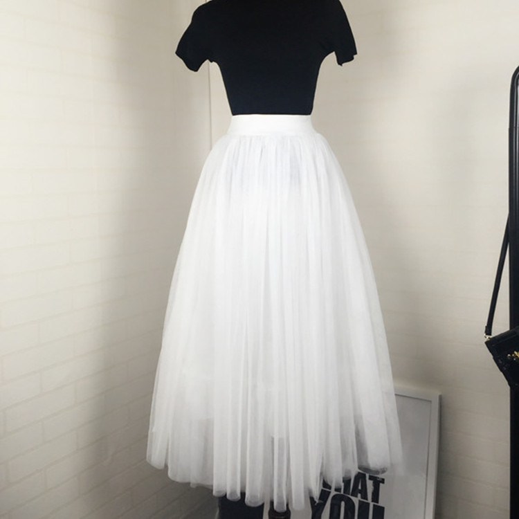 Han edition 2021 autumn winters pure color bust skirt gauze skirt bitter fleabane bitter fleabane skirt Support mixed batch
