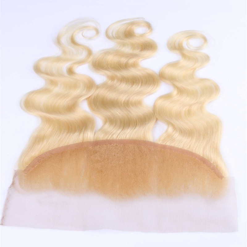 New Fashion Human Hair Lace Front Closure 13x4 Lace Frontal Ear To Ear Body Wave Bleached knot Swiss Lace Soft Human Virgin Hair