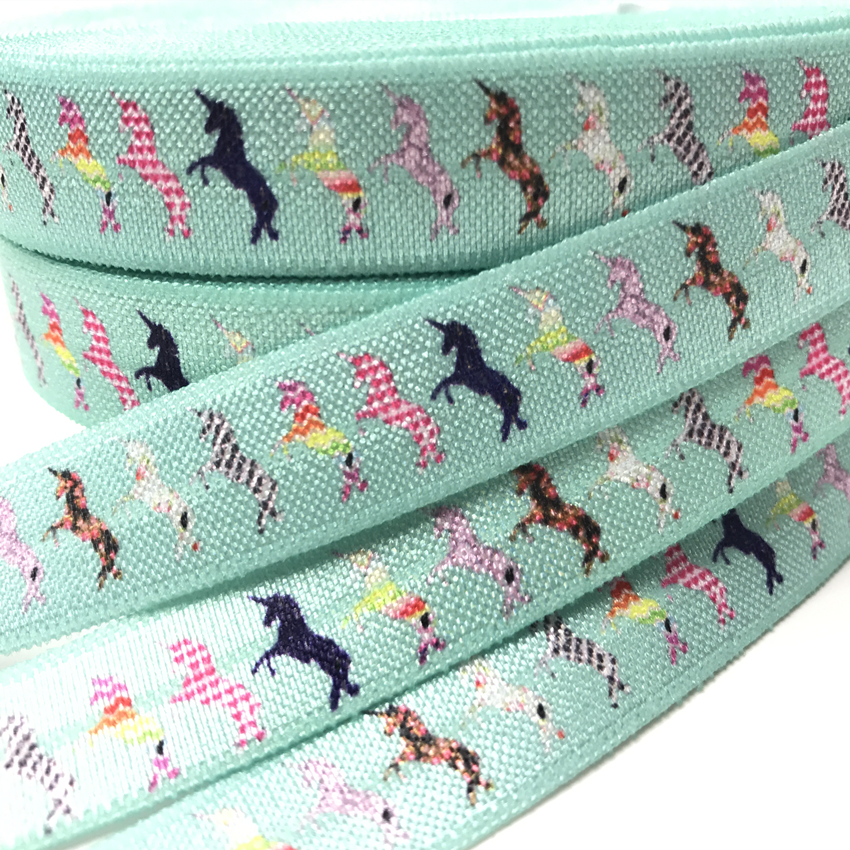 50 yards Good Quality 5/8" Colorful Unicorn Print Fold Over Elastic Aqua FOE Ribbon Webbing for Hair Tie DIY Head wear Hair Accessories, Golden;silver
50 yards Good Quality 5/8" Colorful Unicorn Print Fold Over Elastic Aqua FOE Ribbon Webbing for Hair Tie DIY Head wear Hair Accessories, Golden;silver
