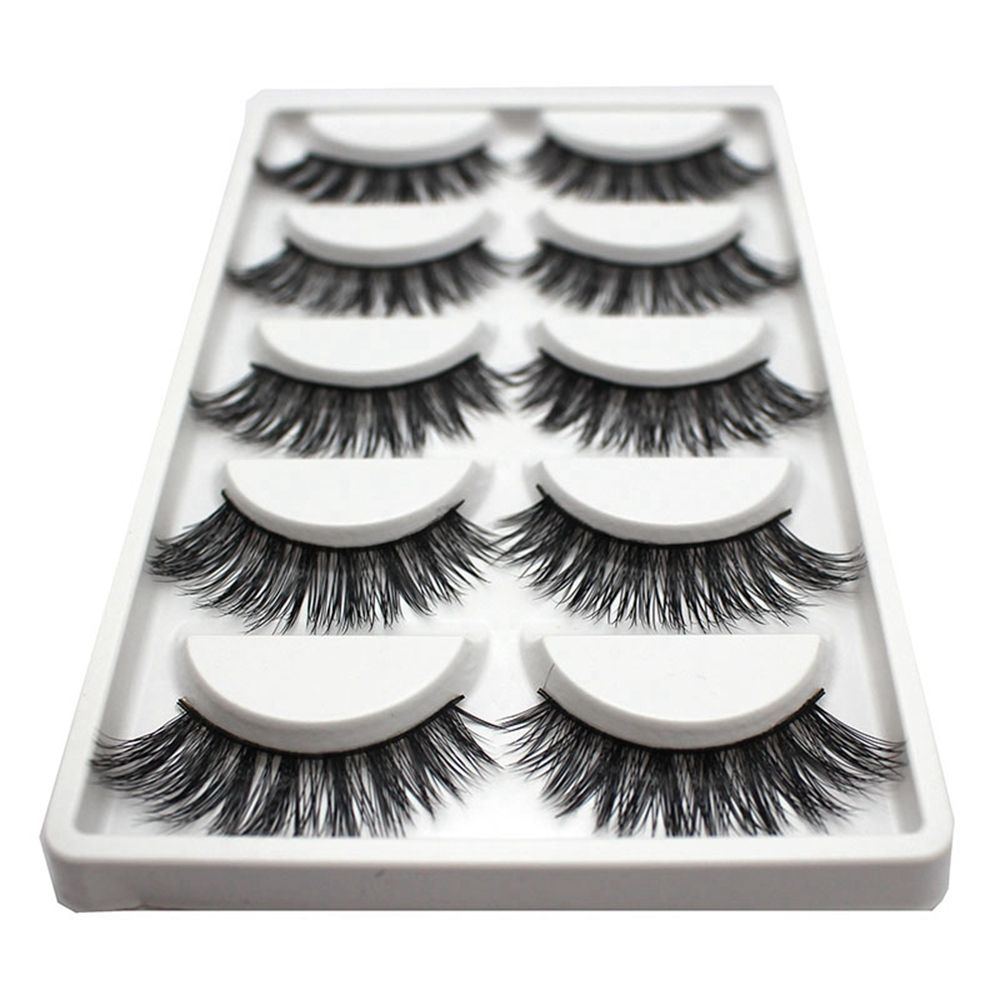 5 Pairs Beauty Real Mink Makeup Handmade Black Thick Cross Long Natural Eye Lashes False Eyelashes Tools
5 Pairs Beauty Real Mink Makeup Handmade Black Thick Cross Long Natural Eye Lashes False Eyelashes Tools