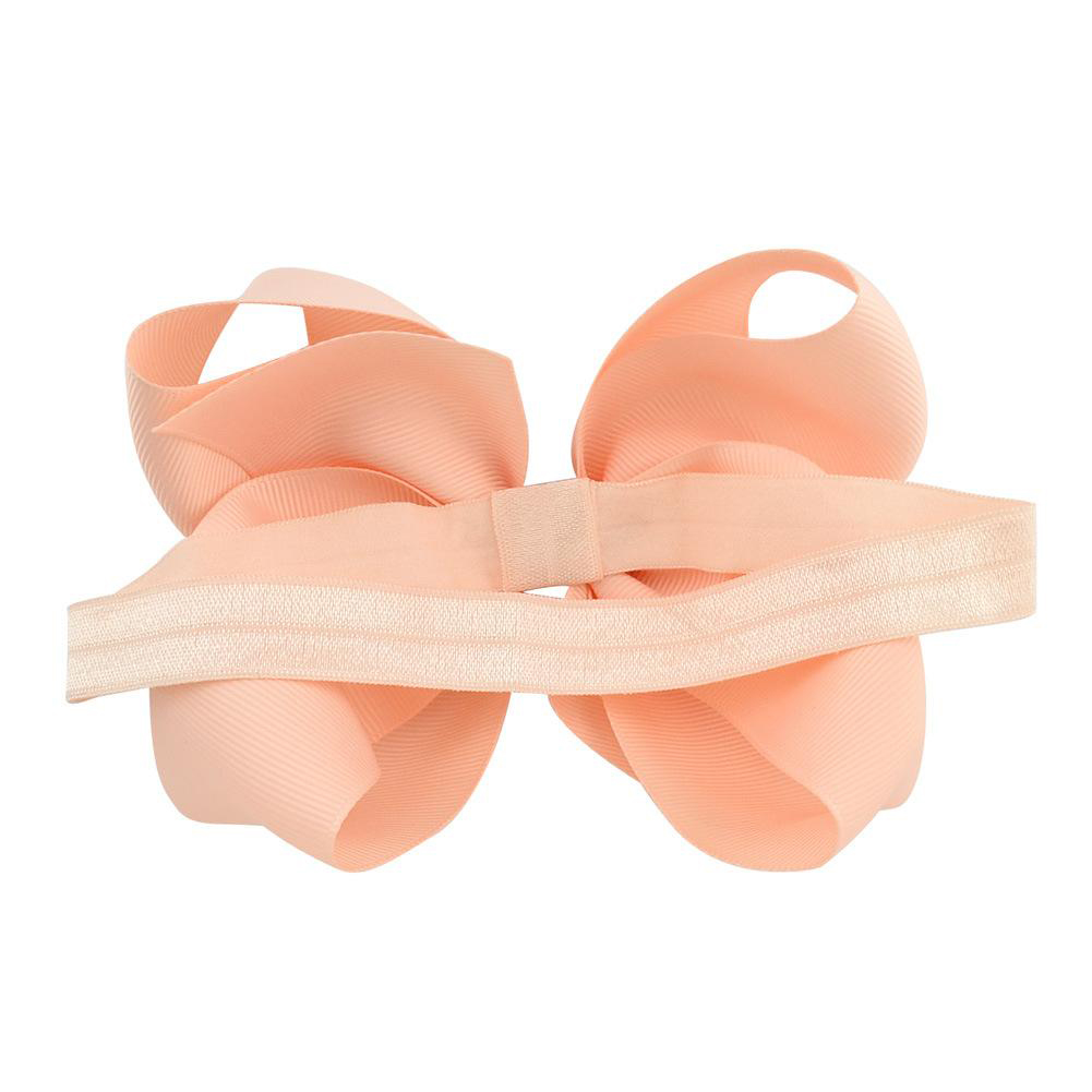 wholesale ribbon Baby Girls Big Bow Headbands 6 Inch Grosgrain Ribbon Boutique Bows Flowers Headband Infant Toddler Elastic Hairbands Hair Accessories