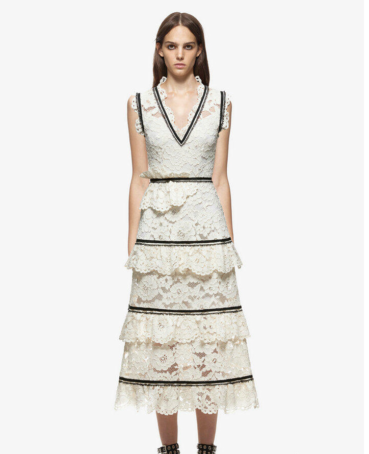 new 2019 black and White Women dresses Cascading Ruffles Lace Runway Dress Ladies Fashion V-neck Sleeveless Long Tank Party Dresses, Black;gray
new 2019 black and White Women dresses Cascading Ruffles Lace Runway Dress Ladies Fashion V-neck Sleeveless Long Tank Party Dresses, Black;gray